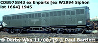 CDB975843 ex Enparts at Derby Loco Works 79-08-11