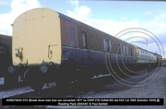 ADB975640 Break down train @ Reading Plant 87-04-20 � Paul Bartlett [2w]