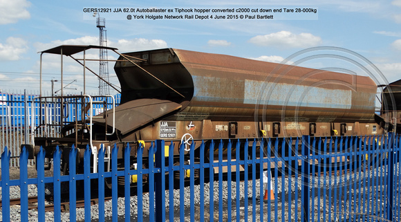GERS12921 JJA Autoballaster @ York Holgate Network Rail Depot 4 June 2015 © Paul Bartlett [01]