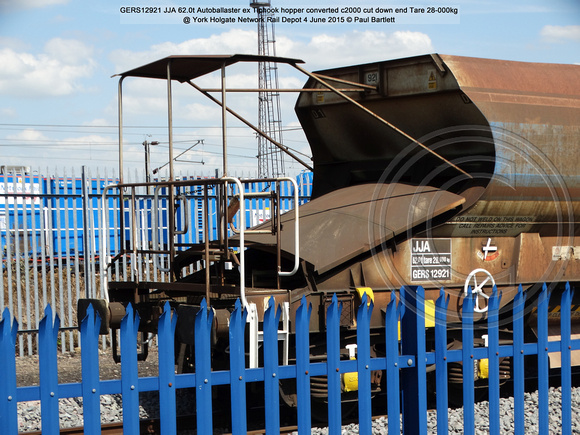 GERS12921 JJA Autoballaster @ York Holgate Network Rail Depot 4 June 2015 © Paul Bartlett [02]