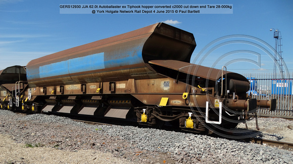 GERS12930 JJA Autoballaster @ York Holgate Network Rail Depot 4 June 2015 © Paul Bartlett [09]