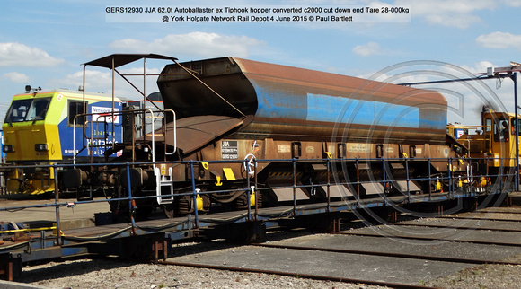 GERS12930 JJA Autoballaster @ York Holgate Network Rail Depot 4 June 2015 © Paul Bartlett [14]