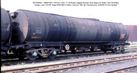 BPO83694 = SMBP7601 Bogie Lagged Bitumen tank wagon AB Design code TE018F @ Thameshaven 87-05-30 � Paul Bartlett w