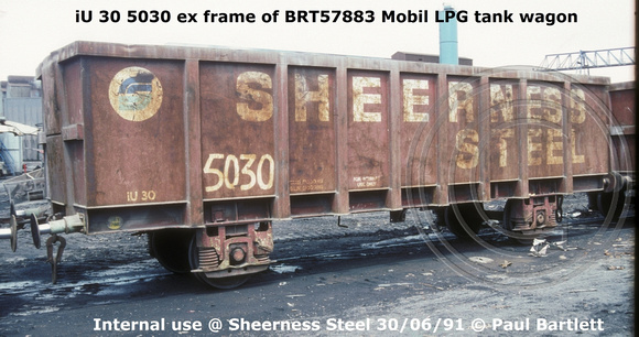 iU 30 5030 BRT57883 Sheerness Steel 91-06-30 © Paul Bartlett [w]
