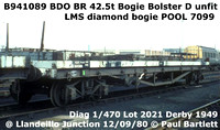 BR Bogie Bolster D Diag 1/470 LMS diamond bogie BDO