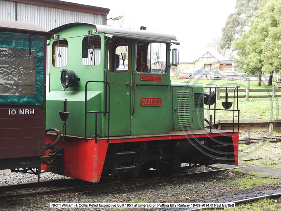 NRT1 William H. Collis at Emerald on Puffing Billy Railway 19-09-2014 � Paul Bartlett [1]