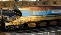 380141 HQAH 64.4t Network Rail Autoballaster intermediate hopper [built Doncaster 2001] Tare 25-600kg @ York Klondyke Sidings 2022-12-11 © Paul Bartlett [3w]