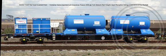 642047 FEAF Rail head treatment train @ York Holgate Network Rail Depot 2015-07-31 © Paul Bartlett