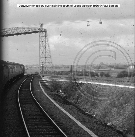 Conveyor over mainline south of Leeds 66-10 � Paul Bartlett w