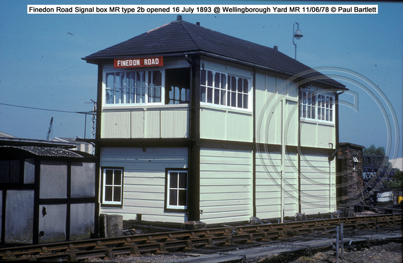 Finedon Road Signal box exterior @ Wellingborough Yard MR 78-06-11 � Paul Bartlett [2w]