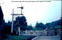 Level crossing signal MR Conserved @ Oakworth KWVR 73-08-26 � Paul Bartlett w