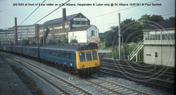 M51635 to Luton @ St. Albans 81-07-15  � Paul Bartlett w