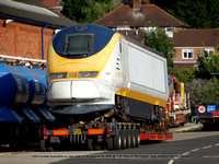 3308 Eurostar locomotive on road trailer @ York Network Rail Holgate depot 2015-08-04 © Paul Bartlett [2w]