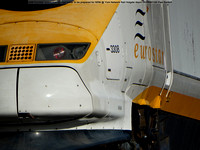 3308 Eurostar locomotive on road trailer @ York Network Rail Holgate depot 2015-08-04 © Paul Bartlett [3w]