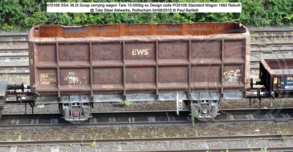 470168 SSA Scrap carrying Rebuilt @ Tata Steel Aldwarke, Rotherham 2015-08-04 © Paul Bartlett [2w]