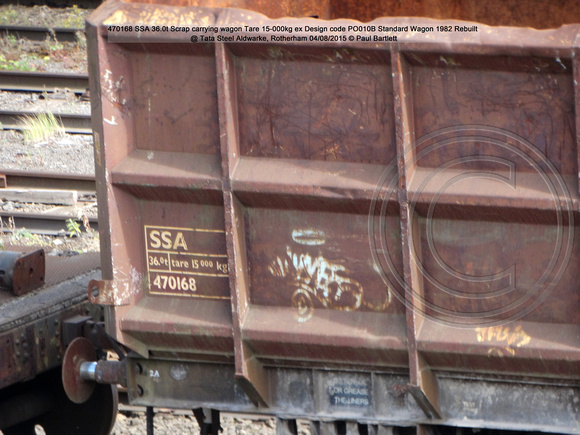 470168 SSA Scrap carrying Rebuilt @ Tata Steel Aldwarke, Rotherham 2015-08-04 © Paul Bartlett [3w]