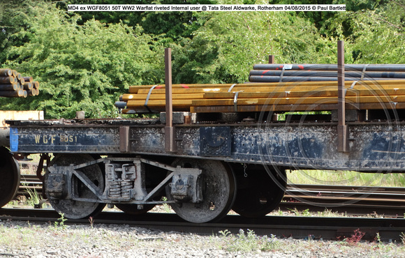 MD4 ex WGF8051 50T WW2 Warflat riveted Internal user @ Tata Steel Aldwarke, Rotherham 2015-08-04 © Paul Bartlett [2w]
