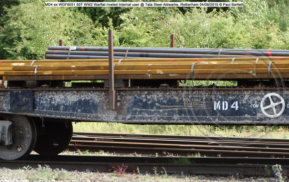 MD4 ex WGF8051 50T WW2 Warflat riveted Internal user @ Tata Steel Aldwarke, Rotherham 2015-08-04 © Paul Bartlett [3w]