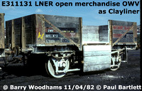 Clay open merchandise wagons, pre-nationalisation origin clayliner OWV