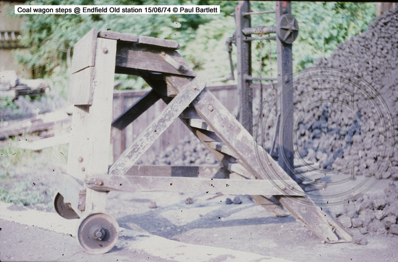 Coal wagon steps @ Endfield Old station 74-06-15 � Paul Bartlett w