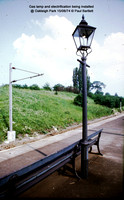 Gas lamp and electrification @ Oakleigh Park 74-06-15 � Paul Bartlett w