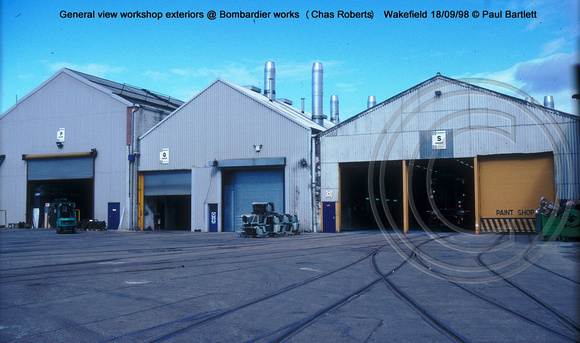 General view workshops @ Bombardier works (Chas Roberts) Wakefield 98-09-18 � Paul Bartlett w