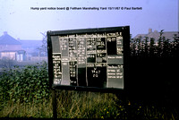 Hump yard notice board @ Feltham Marshalling Yard 67-11-15 � Paul Bartlett w