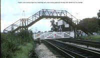 Level crossing, footbridge Pinfold signal box @ Uttoxeter NSR 78-08-06 � Paul Bartlett w