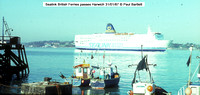 Sealink British Ferries passes Harwich 87-01-31 � Paul Bartlett w