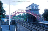 Signal box & Footbridge @ Haltwhistle 91-08-12 � Paul Bartlett [1w]