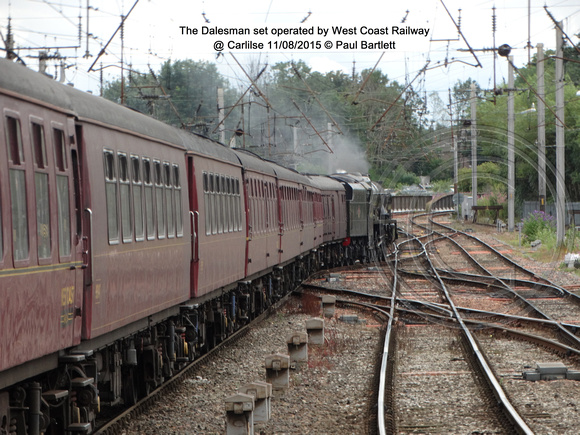 The Dalesman set operated by West Coast Railway @ Carlilse 2015-08-11 © Paul Bartlett [2w]