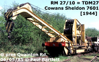 Cowan Sheldon 6 1/2 and 10 ton hand cranes on BR ZZO