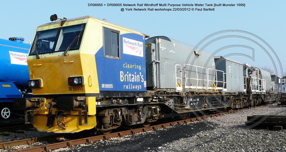DR98955   DR98905 MPV Windhoff @ York Network Rail 2012-03-22 [1w]