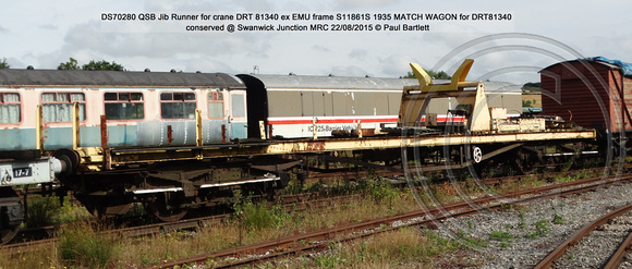 DS70280 Jib Runner for crane DRT 81340 Conserved @ MRT, Swanwick Junct. 2015-08-22 © Paul Bartlett [1w]