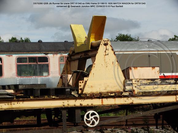 DS70280 Jib Runner for crane DRT 81340 Conserved @ MRT, Swanwick Junct. 2015-08-22 © Paul Bartlett [2w]