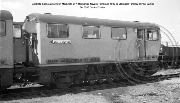 DX79210 Speno rail grinder @ Stockport 82-07-18 � Paul Bartlett [3w]
