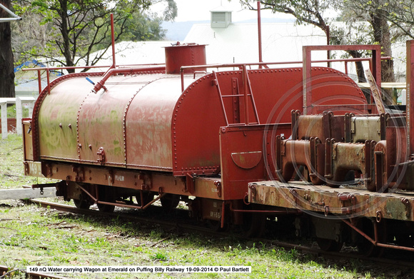 Water carrying Wagon at Emerald on Puffing Billy Railway 19-09-2014 � Paul Bartlett