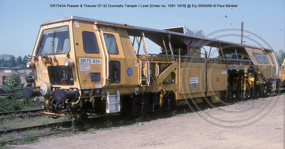 DR73434 - P&T 07-32 Duomatic Tamper-Liner @ Ely 90-05-05 � Paul Bartlett w