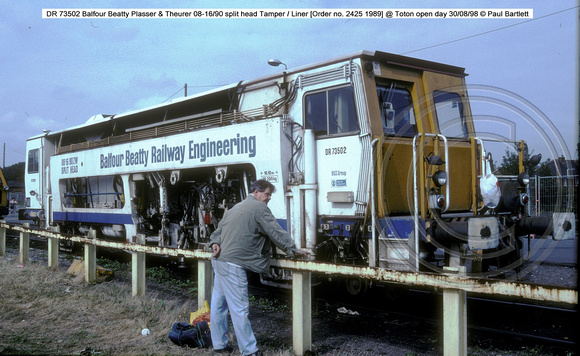DR73502 P&T 08-16-90 Tamper- Liner @ Toton open day 98-08-30 � Paul Bartlett w