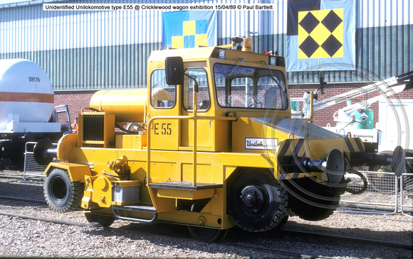 Unidentified Unilokomotive type E55 @ Cricklewood wagon exhibition 89-04-15 � Paul Bartlett w