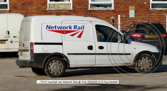 ---7FLH Vauxhall van Network Rail @ York 2012-02-03 � Paul Bartlett