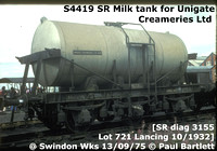 SR Milk tank wagons