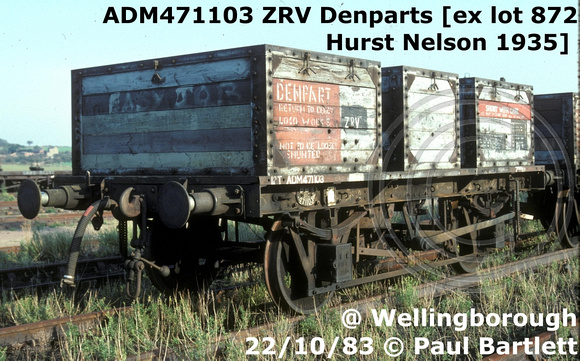 ADM471103 ZRV Denparts at Wellingborough 83-10-22