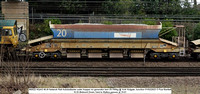 380022 HQAG 90.0t Network Rail Autoballaster outer hopper no generator tare 25-700kg @ York Holgate Junction 2023-02-01 © Paul Bartlett