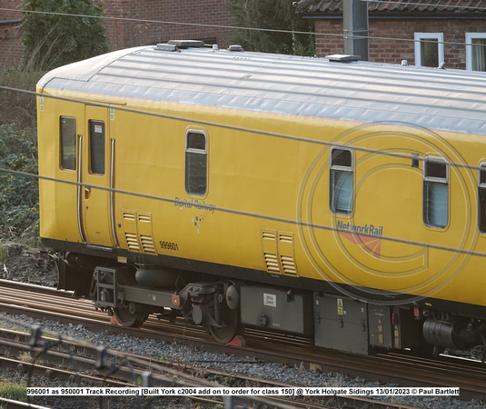 996001 Track Recording [Built York c2004 add on to order for class 150] @ York Holgate Sidings 2023-01-13 © Paul Bartlett [2w]