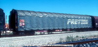 31 87 3543 397-7 SNCF Fret Curtain bogie van @Aigues Mortes 91-05-26 © Paul Bartlett w