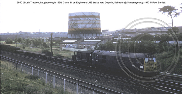 5650 Class 31 on Engineers @ Stevenage Aug 1973 � Paul Bartlett w