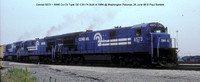Conrail 6573   6566 Co-Co Type GE C30-7A @ Washington Potomac 26 June 88 � Paul Bartlett w