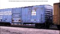ATW 25004 Atlantic & Western box car @ Washington Potomac 26 June 88 � Paul Bartlett w