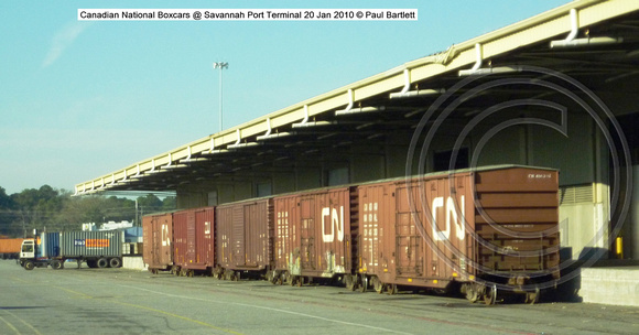 CN cars @ Savannah Port Terminal 20 Jan 2010 � Paul Bartlett [2w]